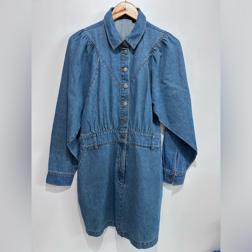 Kiabi Women’s Blue‎ Denim Long Sleeve Dress Size 6